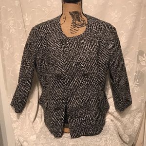 Black and White Lerner New York Blazer Size 18